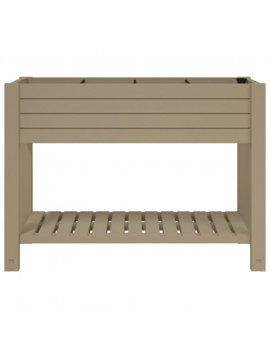 Fioriera da Giardino Marrone Chiaro 110x45x79 cm Polipropilene