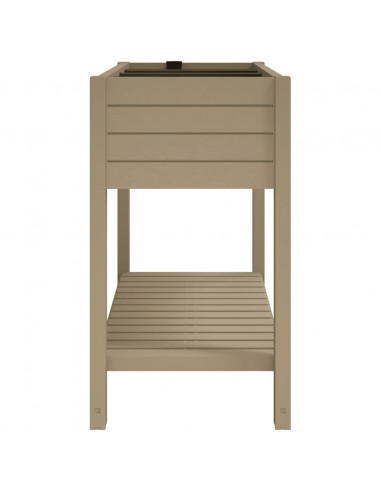 Fioriera da Giardino Marrone Chiaro 110x45x79 cm Polipropilene