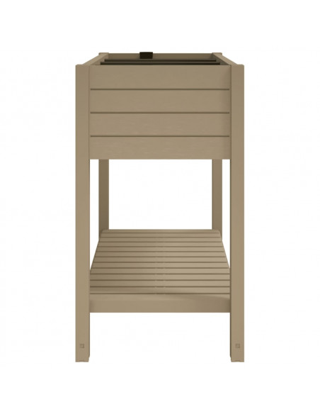 Fioriera da Giardino Marrone Chiaro 110x45x79 cm Polipropilene