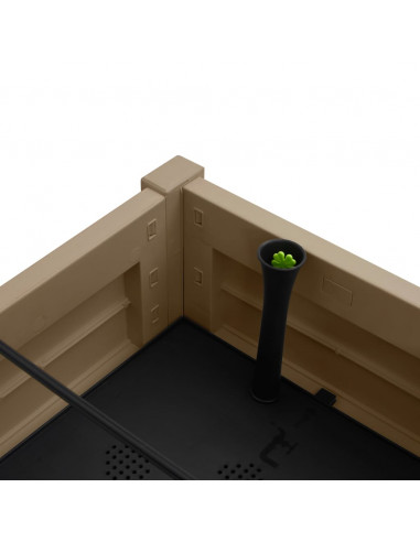 Fioriera da Giardino Marrone Chiaro 110x45x79 cm Polipropilene