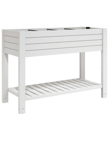 Fioriera Rialzata da Giardino Bianca 110x45x79 cm Polipropilene