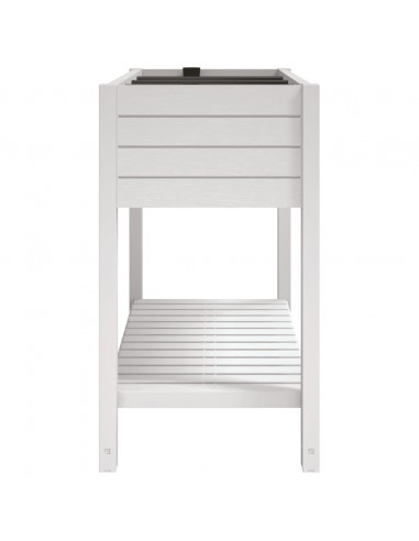 Fioriera Rialzata da Giardino Bianca 110x45x79 cm Polipropilene