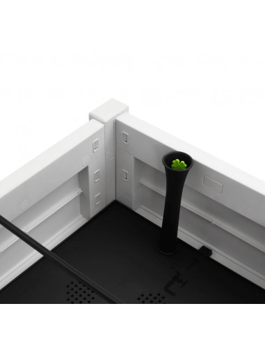 Fioriera Rialzata da Giardino Bianca 110x45x79 cm Polipropilene