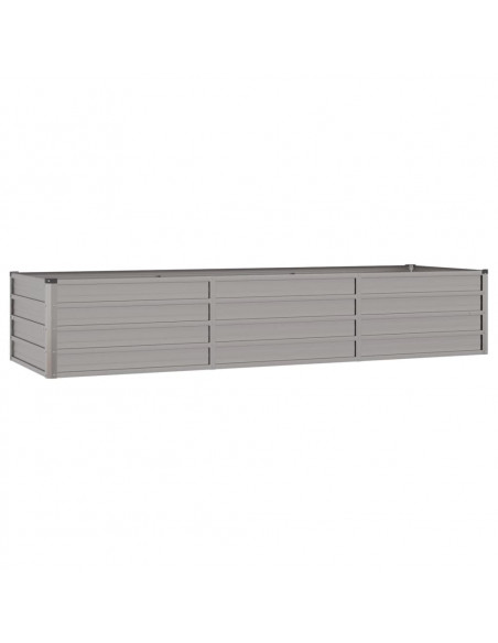 Letto Rialzato da Giardino Ruggine 240x80x45 cm Acciaio Corten