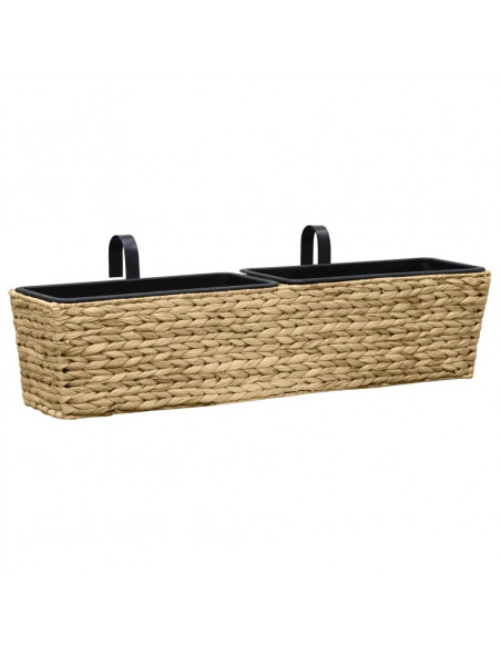 Fioriere da Giardino 2 pz in Giacinto Intrecciato