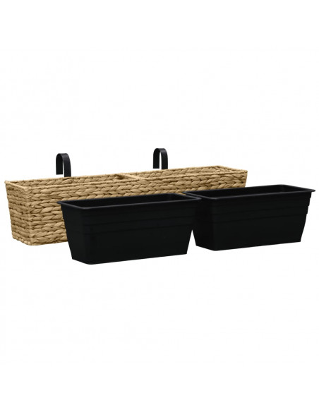Fioriere da Giardino 2 pz in Giacinto Intrecciato