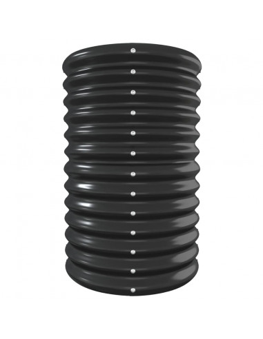 Letto da Giardino in Acciaio a Polvere 332x40x68 cm Antracite