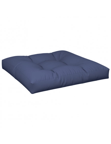Set Cuscini per Pallet Blu Marino 70x40x12 cm in Tessuto