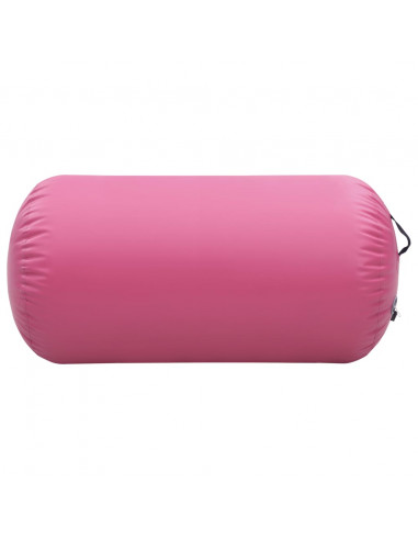 Rotolo da Ginnastica Gonfiabile con Pompa 120x90 cm in PVC Rosa