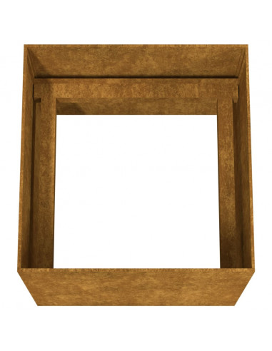 Fioriera 40x41x40 cm in Acciaio Corten