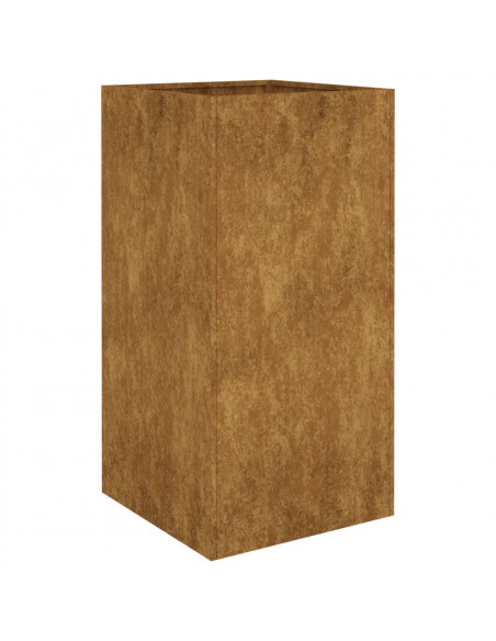 Fioriera 40x40x80 cm in Acciaio Corten