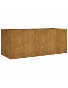 Fioriera Rialzata da Giardino 200x80x80 cm in Acciaio Corten 2