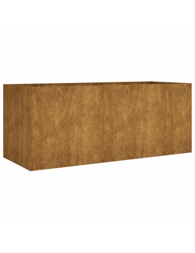 Fioriera Rialzata da Giardino 200x80x80 cm in Acciaio Corten