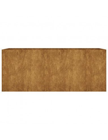 Fioriera Rialzata da Giardino 200x80x80 cm in Acciaio Corten