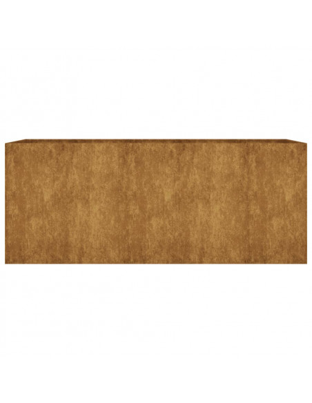Fioriera Rialzata da Giardino 200x80x80 cm in Acciaio Corten