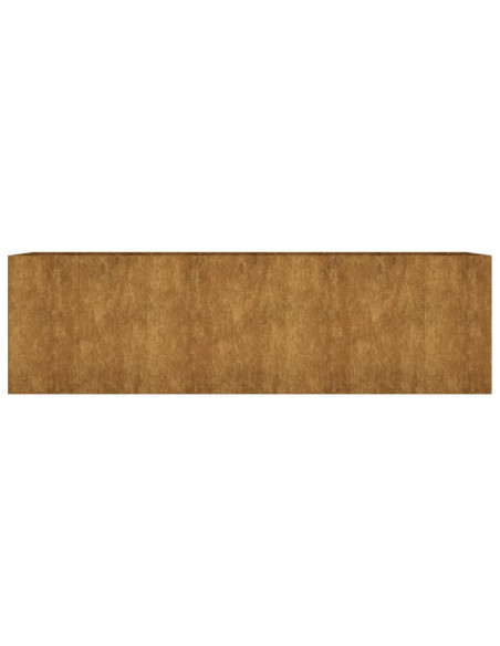 Fioriera Rialzata da Giardino 280x80x80 cm in Acciaio Corten