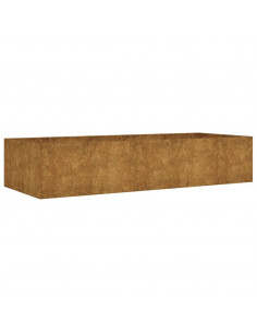 Fioriera Rialzata da Giardino 200x80x40 cm in Acciaio Corten 2