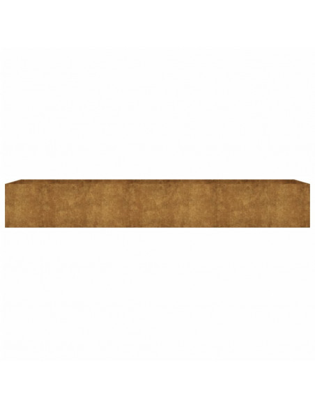 Fioriera Rialzata da Giardino 280x80x40 cm in Acciaio Corten