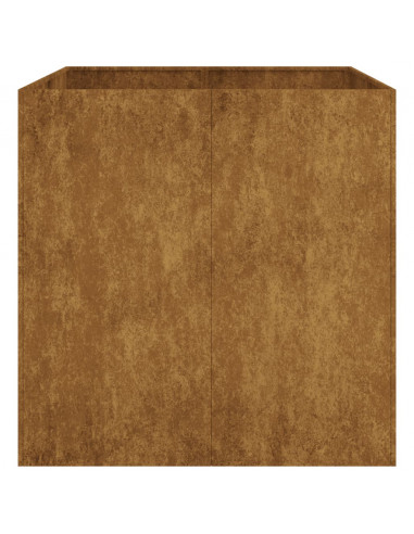 Fioriera 80x80x80 cm in Acciaio Corten