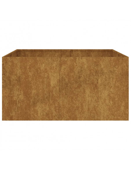 Fioriera 80x80x40 cm in Acciaio Corten
