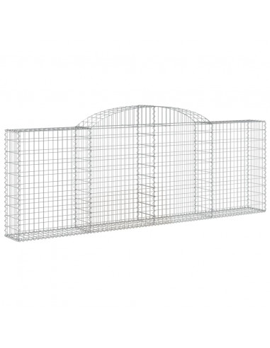 Cesti Gabbioni ad Arco 17 pz 300x30x100/120 cm Ferro Zincato