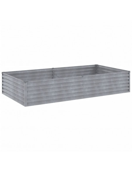 Fioriera Rialzata da Giardino 195x100x36 cm in Acciaio Corten