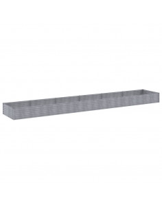 Fioriera Rialzata da Giardino 579x100x36 cm in Acciaio Corten 2