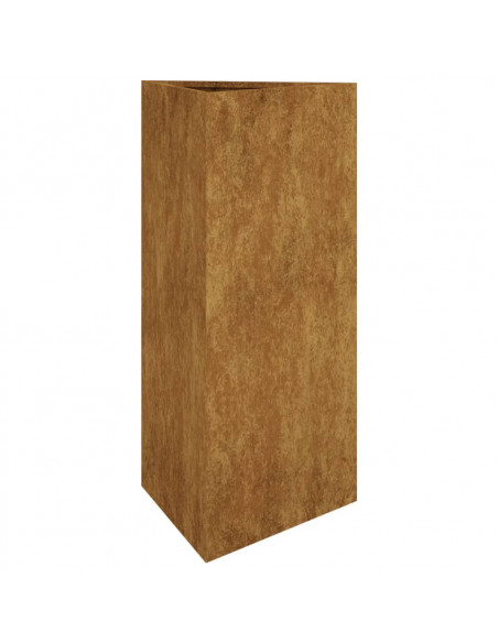 Fioriera da Giardino 40x34,5x75 cm in Acciaio Corten