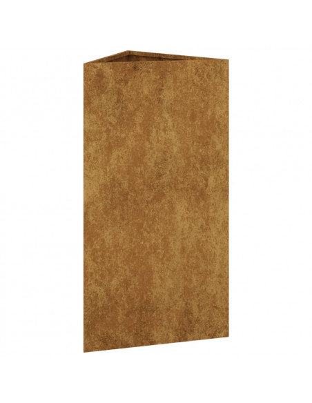 Fioriera da Giardino 40x34,5x75 cm in Acciaio Corten