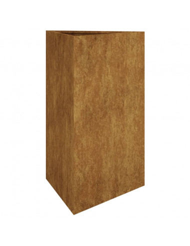 Fioriera da Giardino 50x43x75 cm in Acciaio Corten