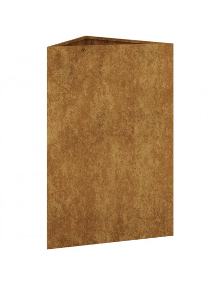 Fioriera da Giardino 50x43x75 cm in Acciaio Corten