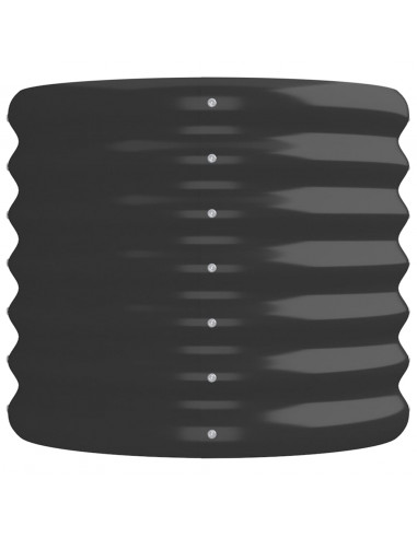 Letto da Giardino in Acciaio a Polvere 224x40x36 cm Antracite