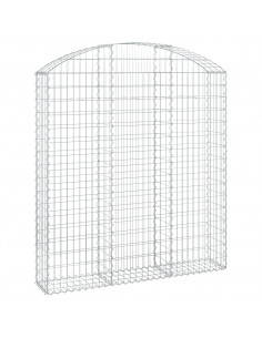 Cesto Gabbione ad Arco 150x30x160/180 cm Ferro Zincato 2