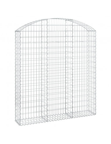 Cesto Gabbione ad Arco 150x30x160/180 cm Ferro Zincato