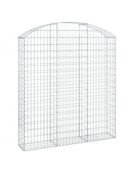 Cesto Gabbione ad Arco 150x30x160/180 cm Ferro Zincato