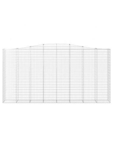 Cesti Gabbioni ad Arco 5 pz 400x50x200/220 cm Ferro Zincato