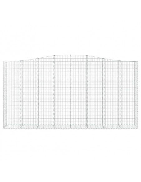 Cesti Gabbioni ad Arco 5 pz 400x50x200/220 cm Ferro Zincato