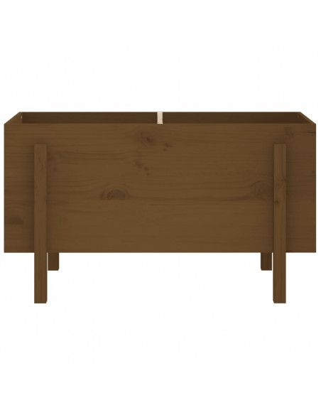 Fioriera Rialzata da Giardino Miele 101x50x57 cm Massello Pino
