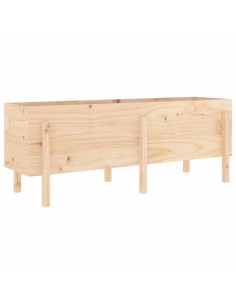 Fioriera Rialzata da Giardino 160x50x57 cm Legno Massello Pino 2