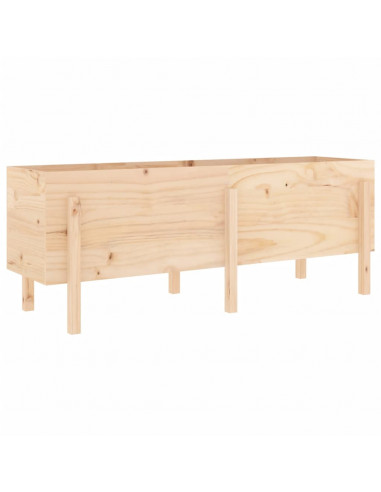 Fioriera Rialzata da Giardino 160x50x57 cm Legno Massello Pino