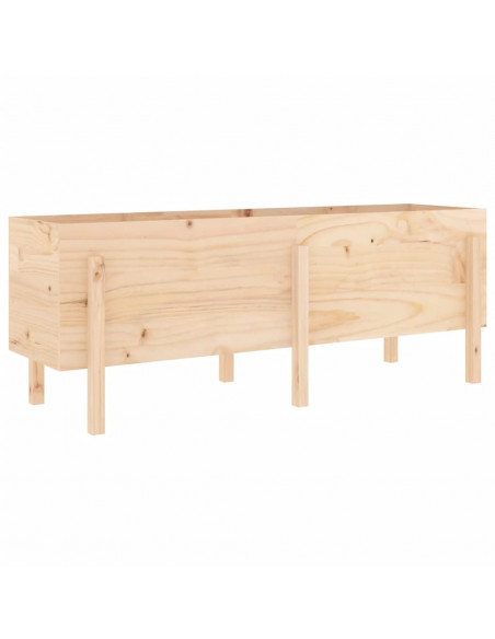 Fioriera Rialzata da Giardino 160x50x57 cm Legno Massello Pino