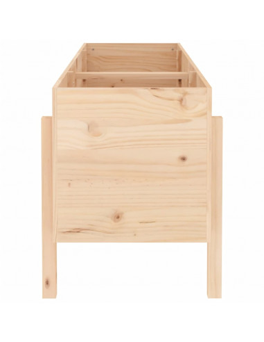 Fioriera Rialzata da Giardino 160x50x57 cm Legno Massello Pino