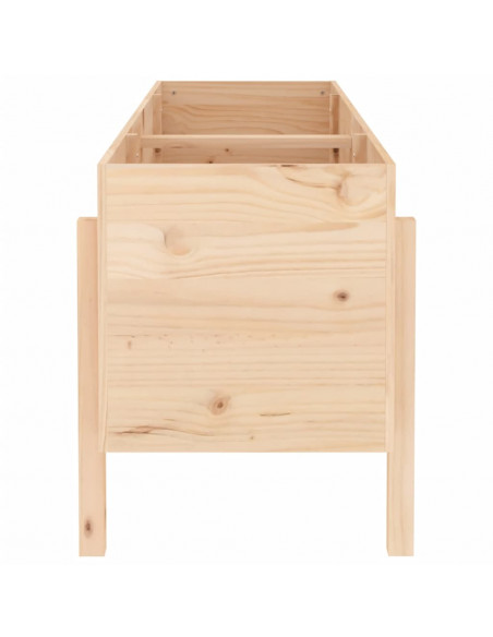 Fioriera Rialzata da Giardino 160x50x57 cm Legno Massello Pino