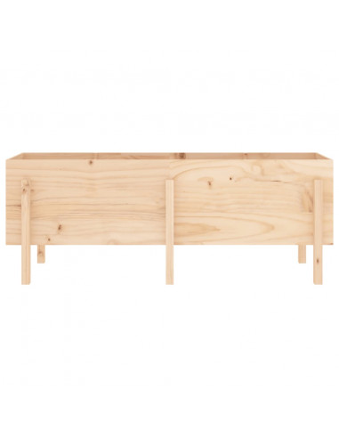 Fioriera Rialzata da Giardino 160x50x57 cm Legno Massello Pino