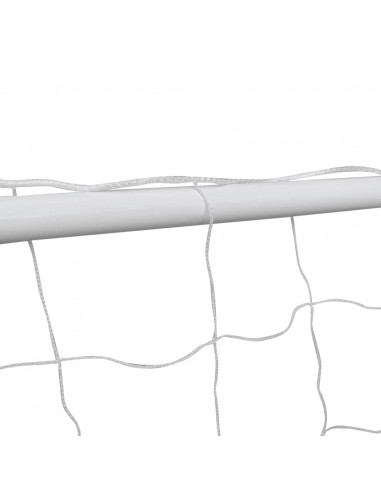 Set Porta da Calcio in Acciaio 240 x 90 x 150 cm Alta Qualità