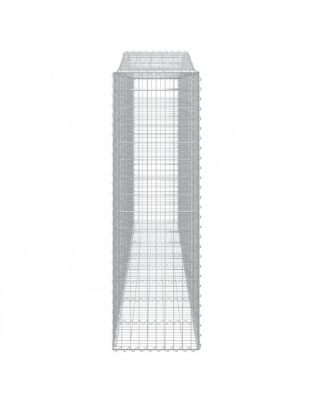 Cesti Gabbioni ad Arco 10 pz 400x50x160/180 cm Ferro Zincato