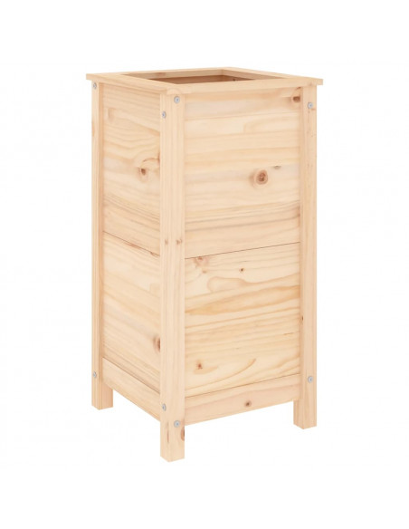 Fioriera da Giardino 40x40x78 cm in Legno Massello di Pino