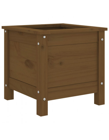 Fioriera da Giardino Miele 40x40x39 cm Legno Massello di Pino