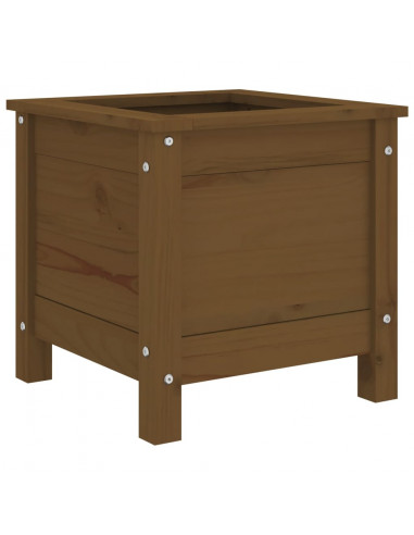 Fioriera da Giardino Miele 40x40x39 cm Legno Massello di Pino