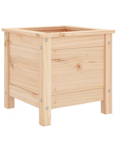 Fioriera da Giardino 40x40x39 cm in Legno Massello di Pino